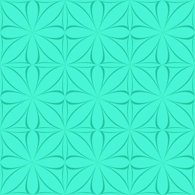 Cyan Wallpaper Pattern Stickdatei – Blumen