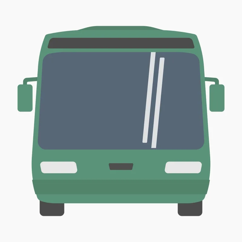 Bus Vehicle Icon Stickdatei – Fahrzeuge