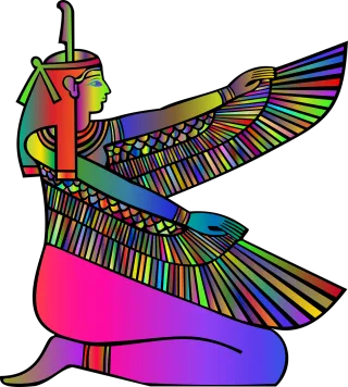 Maat Egyptian Goddess Stickdatei – Kinder