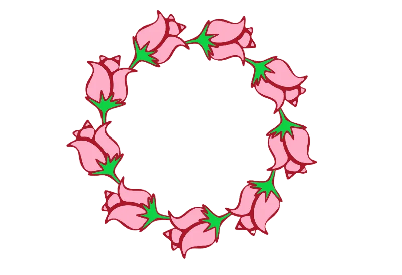 Flower wreath Flower wallpaper Flower Stickdatei – Weihnachten