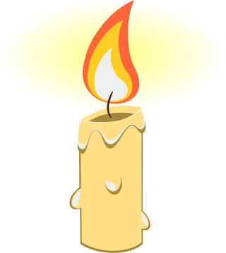 Candle Christmas Cartoon Stickdatei