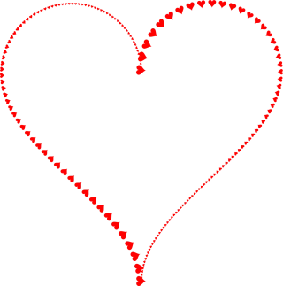 Heart Love Frame Stickdatei