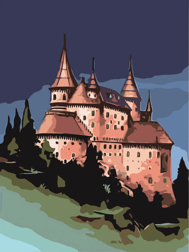Castle Middle ages Ancient Stickdatei – Kinder
