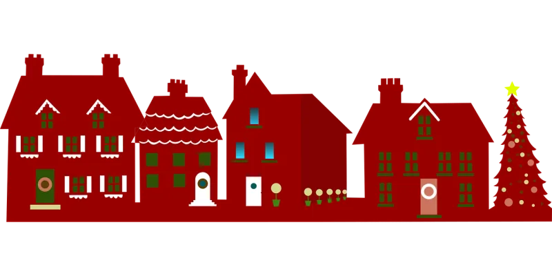 Christmas Nature Christmas home Stickdatei – Weihnachten