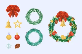 Christmas wreath Christmas Wreath Stickdatei