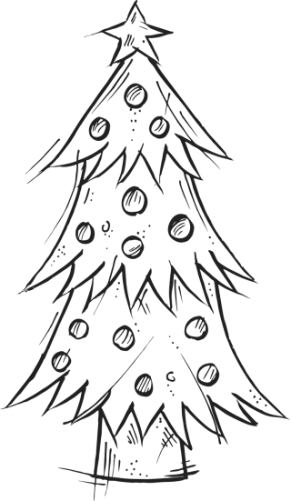 Tree Star Christmas Stickdatei