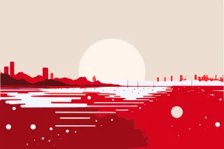 Moon City Urban Stickdatei