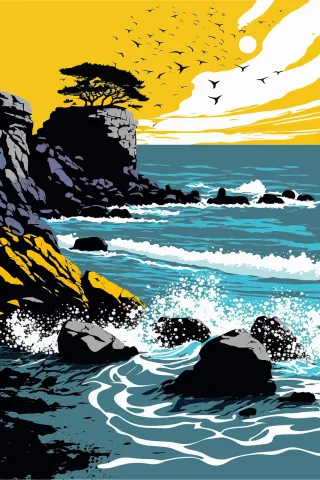 Sea Vista Ocean Stickdatei