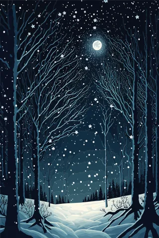 Snow Christmas card Christmas Stickdatei