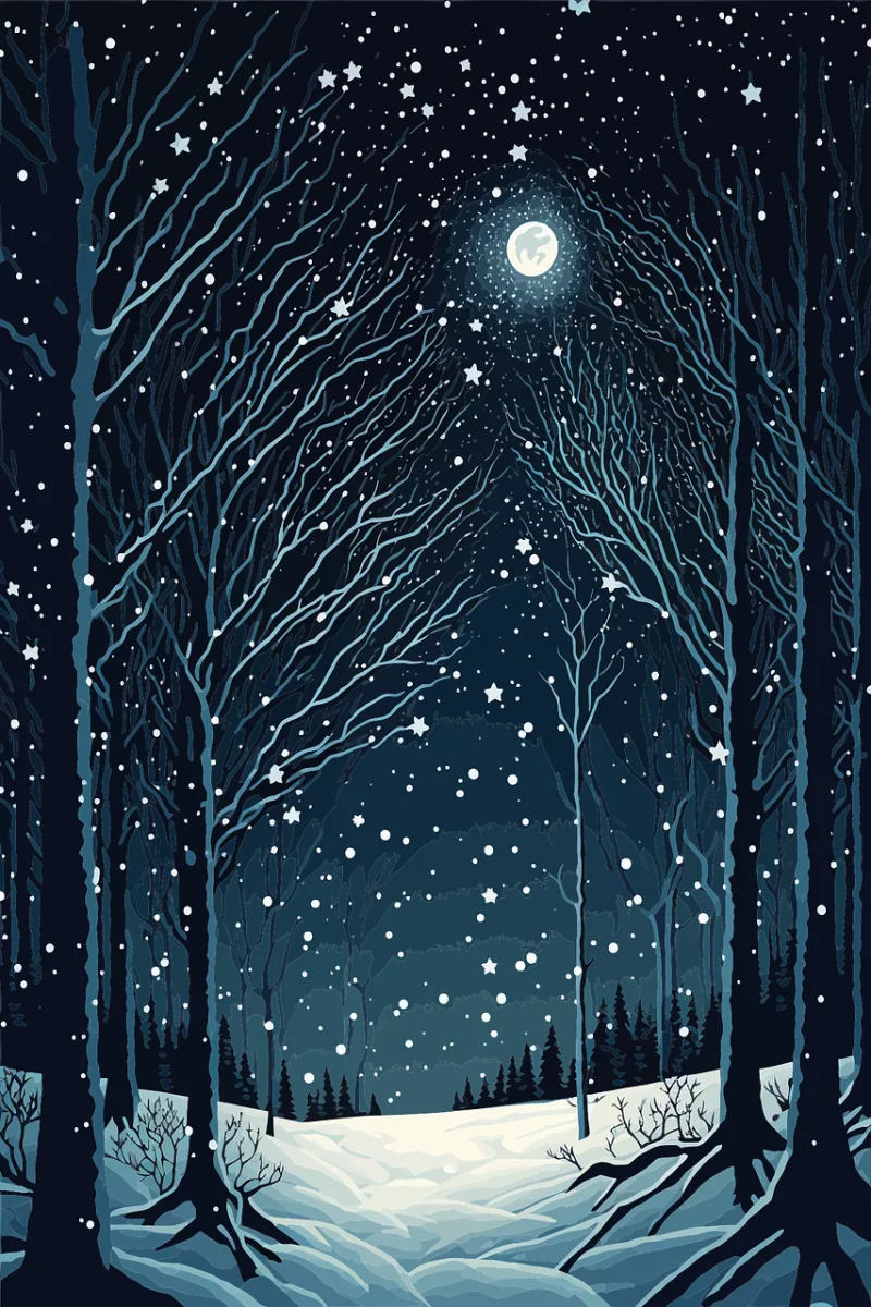 Snow Christmas card Christmas Stickdatei – Weihnachten