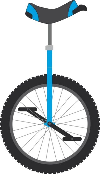 Unicycle Wheel Bicycle Stickdatei