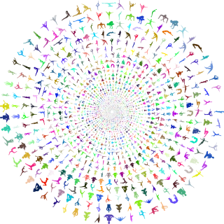 Yoga Vortex Meditation Stickdatei