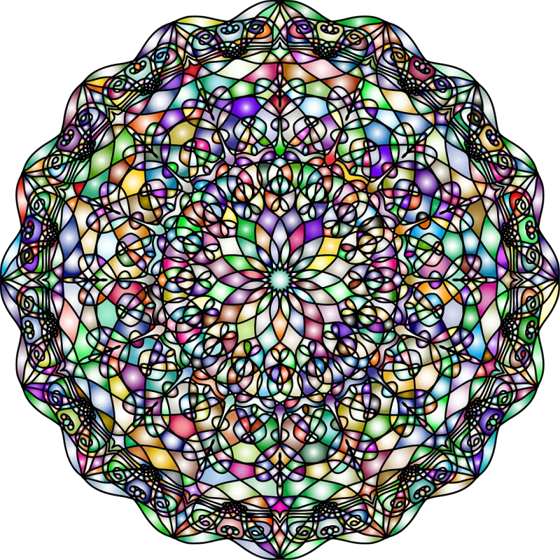Mandala Design Geometric Stickdatei – Kinder