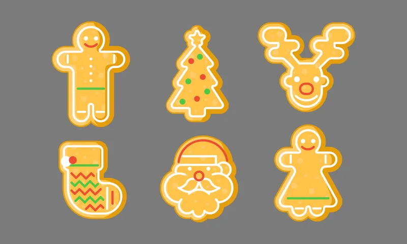 Cookies Christmas Gingerbread Stickdatei – Weihnachten