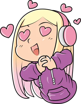 Woman Blonde Gamer Stickdatei