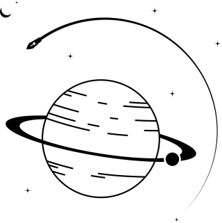 Planet Saturn Space Stickdatei