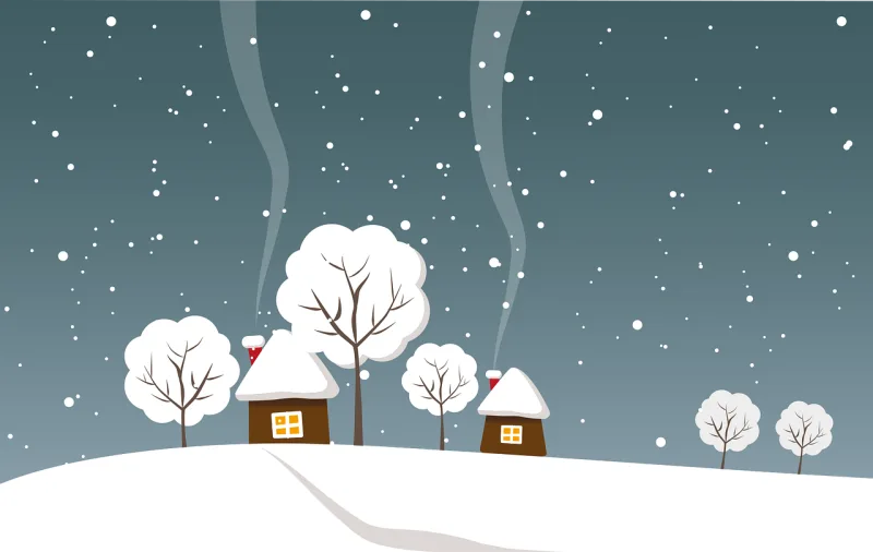 Snow Snowfall Winter Stickdatei – Weihnachten