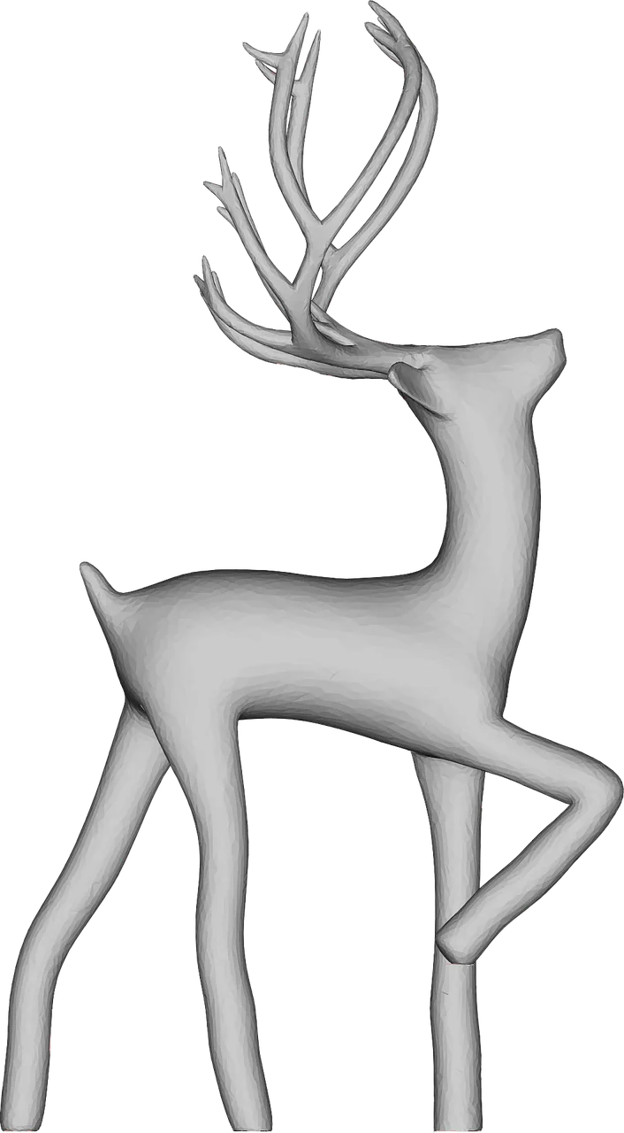 Deer Animal Antlers Stickdatei – Weihnachten