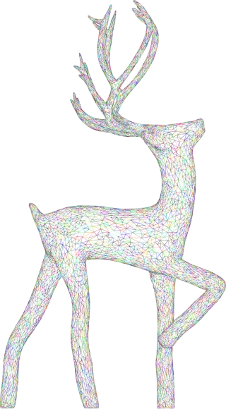 Deer Animal Antlers Stickdatei