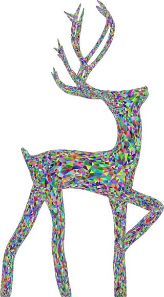 Deer Animal Antlers Stickdatei