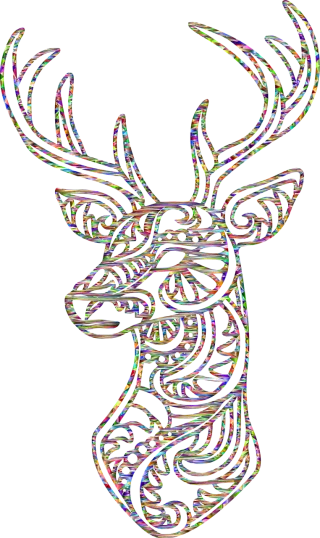 Deer Animal Nature Stickdatei