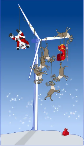 Wind Turbine Accident Stickdatei