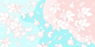 Background Ornamental Magnolia Stickdatei