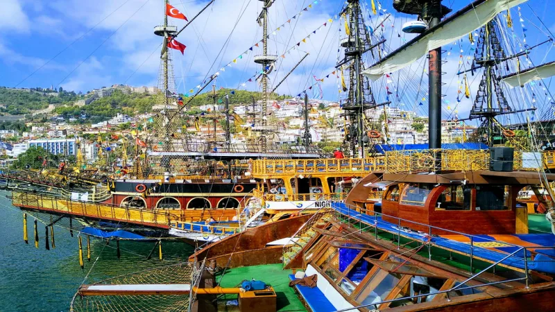 Ship Alanya Port Stickdatei – Fahrzeuge