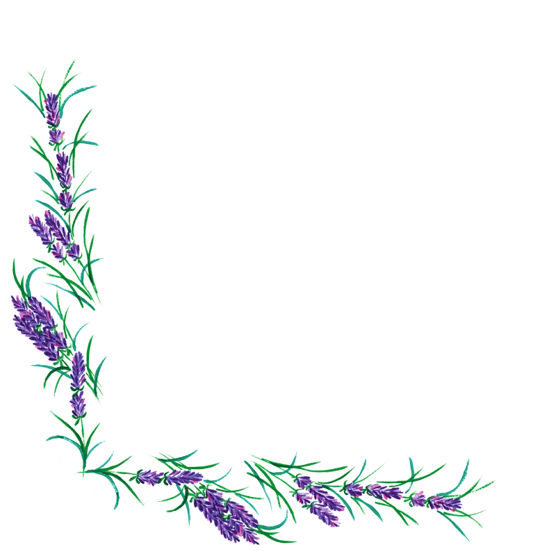 Lavender Watercolor Flowers Stickdatei – Blumen