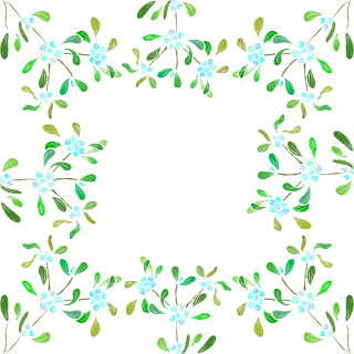 Mistletoe Nature Christmas Stickdatei – Weihnachten