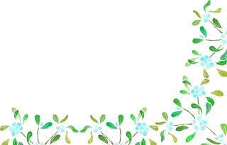 Mistletoe Christmas Border Stickdatei