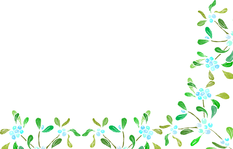 Mistletoe Christmas Border Stickdatei – Weihnachten