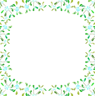 Mistletoe Christmas Christmas frame Stickdatei – Weihnachten