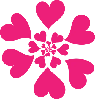 Hearts Spiral Love Stickdatei