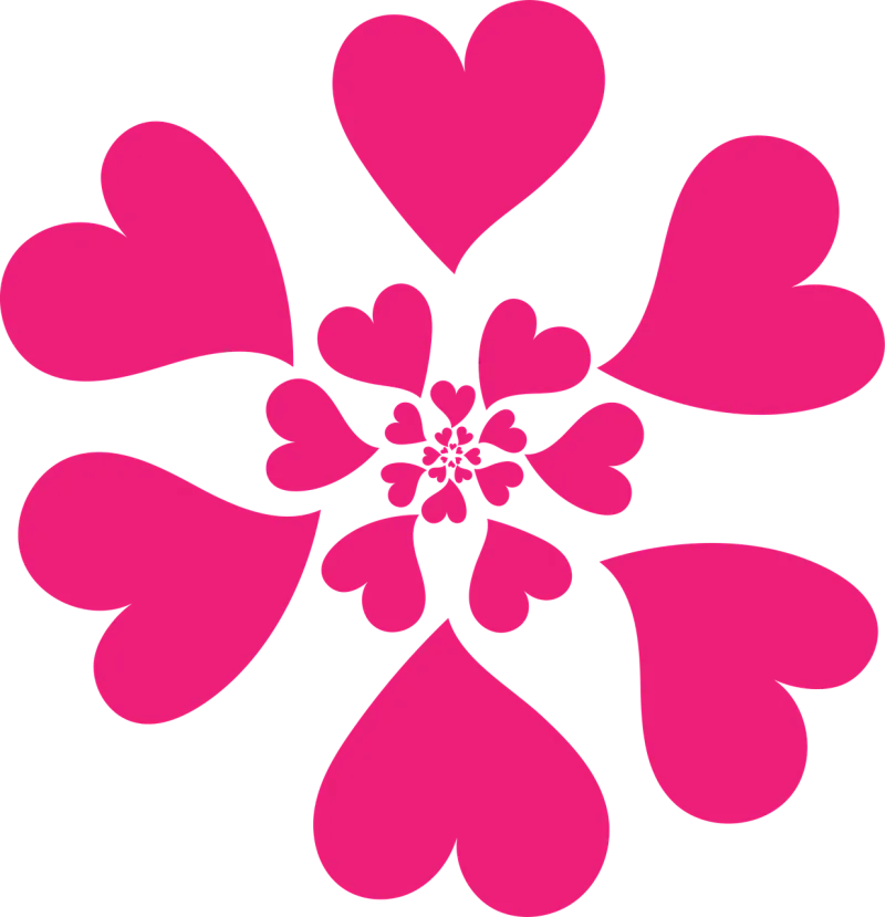Hearts Spiral Love Stickdatei – Herzen & Liebe