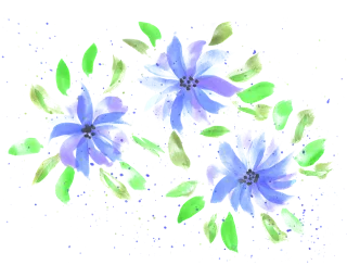 Watercolor Flower wallpaper Hand painting Stickdatei