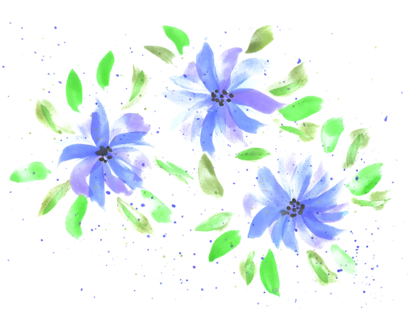 Watercolor Flower wallpaper Hand painting Stickdatei – Blumen