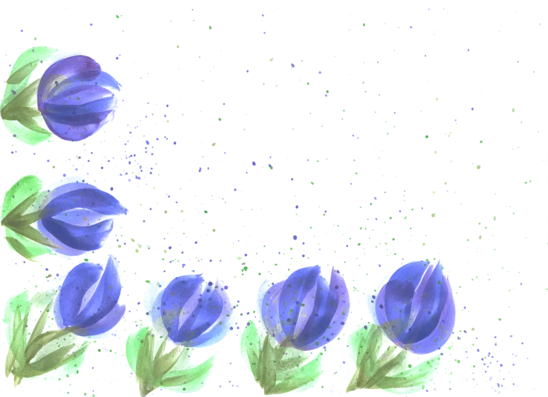 Border Nature Corner Stickdatei – Blumen