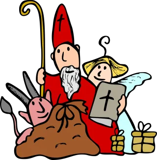 Saint nicholas Christmas Holiday Stickdatei