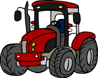 Tractor Car Agriculture Stickdatei
