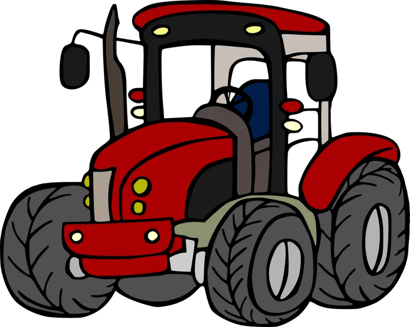 Tractor Car Agriculture Stickdatei – Fahrzeuge