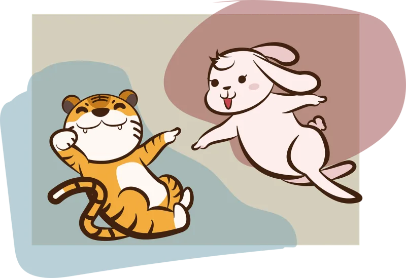 Tiger Rabbit 2023 Stickdatei – Tiere