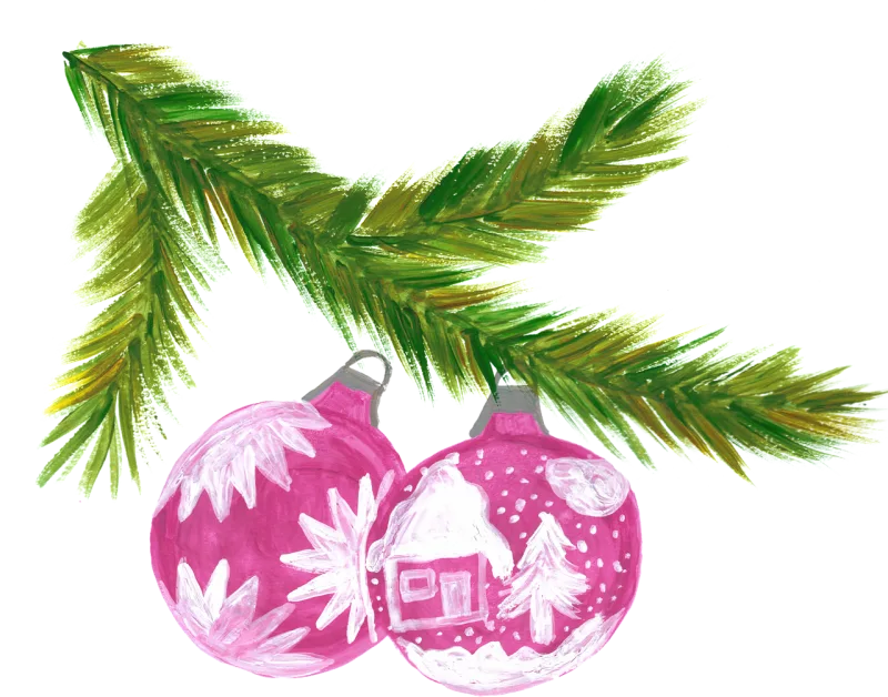 Ornament Christmas Hand painting Stickdatei – Weihnachten