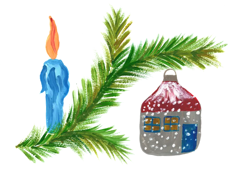 Candle Needles Christmas Stickdatei – Weihnachten