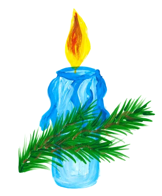 Candle Flame Needles Stickdatei
