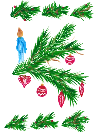 Christmas Ornament Candle Stickdatei