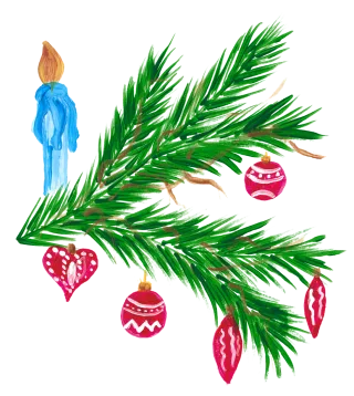 Candle Christmas Christmas tree Stickdatei