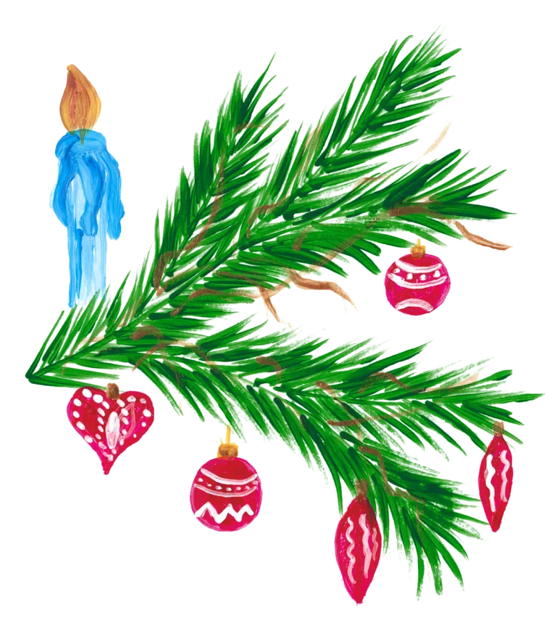 Candle Christmas Christmas tree Stickdatei – Weihnachten