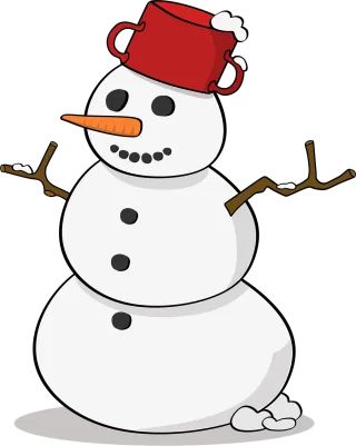 Snowman Froze Snowflake Stickdatei