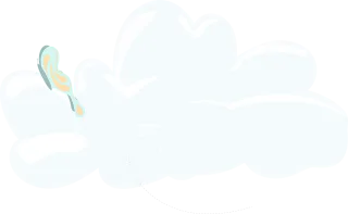 Cloud Butterfly Insect Stickdatei